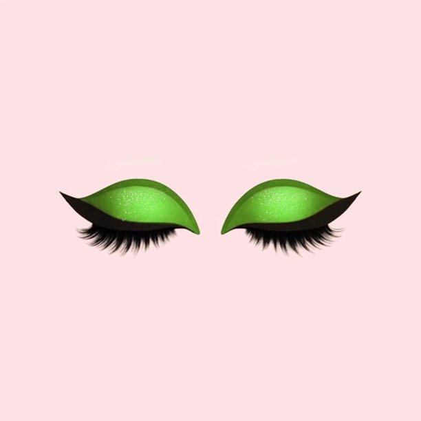 Parche para pestañas con sombra de ojos perezosa Parche para pestañas con sombra de ojos perezosa Calcomanías de maquillaje para pestañas Calcomanías de belleza coloridas para la línea del párpado Cal
