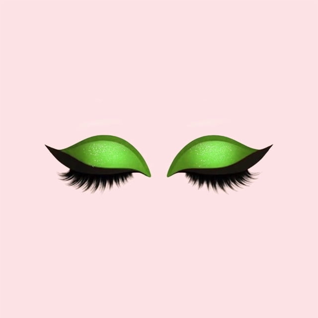 Parche para pestañas con sombra de ojos perezosa Parche para pestañas con sombra de ojos perezosa Calcomanías de maquillaje para pestañas Calcomanías de belleza coloridas para la línea del párpado Cal