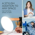 thumbnail image 6 of Circadian Optics Light Therapy Lamp, UV-Free LED Happy Mood Lamps for Seasonal Sunlight Changes, Full Spectrum Lights, White, 6 of 9