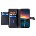 thumbnail image 2 of For Realme 14 Pro 5G Case Zipper Pocket Wallet Leather Phone Cover with 2 Straps, 2 of 4