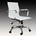 thumbnail image 4 of vidaXL White Leather Office Chair, 4 of 8