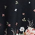 thumbnail image 1 of YUBNLVAE Vestido midi de manga corta de verano con estampado floral bohemio para mujer, 1 of 5