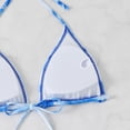 thumbnail image 4 of Warop Women's High Waist Two-Piece Bikini Set, Drawstring Adjustable, Push Up for Beach and Swimming, 4 of 7