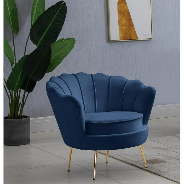 Navy best sale scallop chair