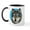 White/Black Inside, variant on CafePress - Painted Wolf Mug - 11 oz Ceramic Mug - Novelty Coffee Tea Cup