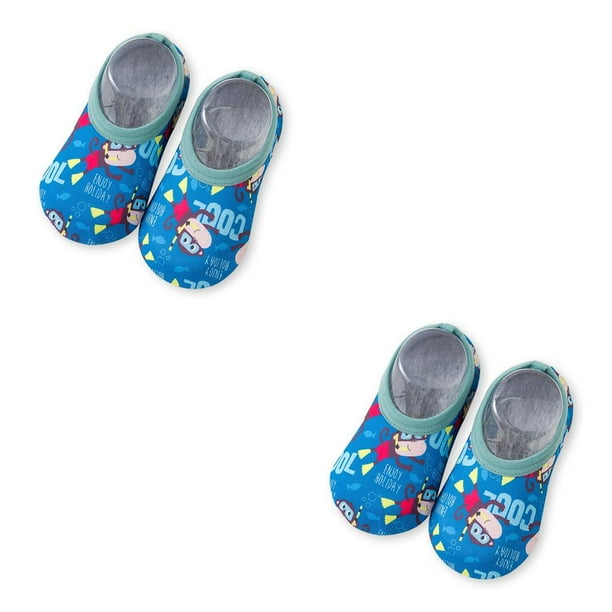 Zapatillas de agua Sonducket para niños pequeños, suela de silicona, natación, buceo
