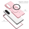 thumbnail image 3 of TECH CIRCLE Magnetic Case for For Samsung Galaxy Z Fold 5 5G 2023 ,Built in Magnet Compatible with MagSafe Charger,Shockproof Lightweight Slim Hard PC Folding Phone Case for Galaxy Z Fold 5,Pink, 3 of 9
