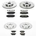 thumbnail image 3 of PowerStop Front and Rear Z23 Evolution Sport Carbon-Fiber Ceramic Brake Pad and Drilled & Slotted Rotor Kit Fits: PONTIAC TOYOTA Select Models K4142, 3 of 10