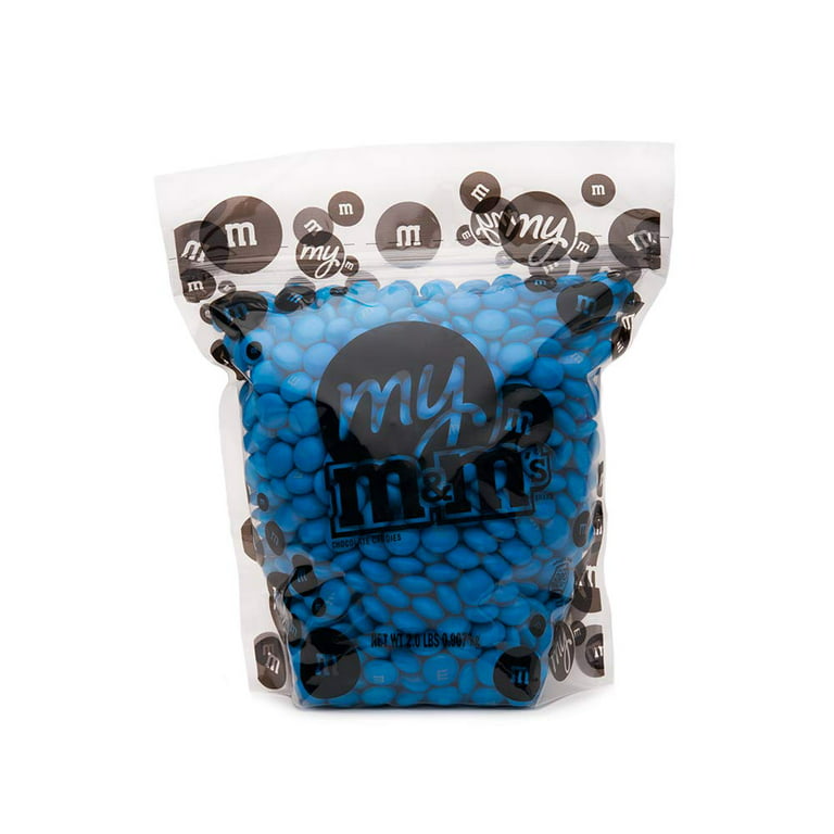 M&Ms Light Blue Milk Chocolate Candy 1Lb Bag