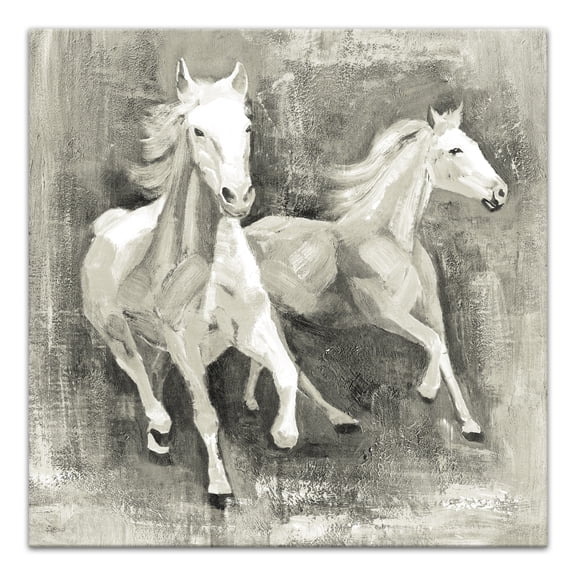 Creative Products Running Horses 20 x 20 Canvas Wall Art