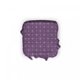 thumbnail image 2 of Abstract Ottoman Cover, Geometric Modern Squares, 2 Piece Slipcover Set with Ruffle Skirt for Square Round Cube Footstool Decorative Home Accent, Standard Size, Purple and Plum, by Ambesonne, 2 of 5