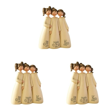 

DBYLXMN Celebrating Friendship Memorial Friendship Sister Friend Sculpture Decoration 2PCS Daughter Christmas Ornament Teacher Ornament Christmas Ornament Bulk Neutral Ornament Set Knitting Ornament