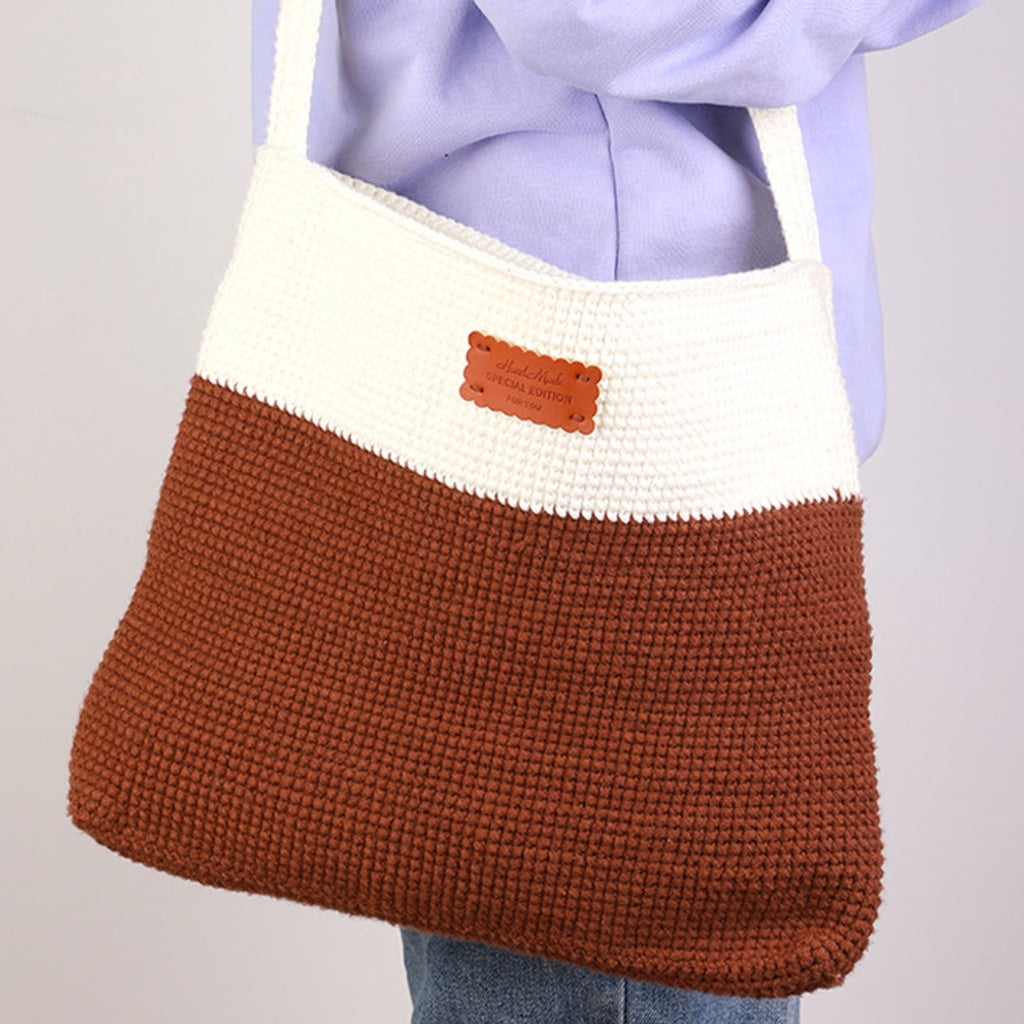 lanema Beginners Crochet Kits DIY Crochet Shoulder Bag Kits Including Crochet Hook