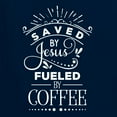 thumbnail image 5 of Wild Bobby Saved By Jesus Fueled By Coffee Inspirational/Christian Unisex Graphic Hoodie Sweatshirt, Navy, XX-Large, 5 of 5