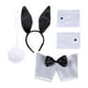 thumbnail image 1 of Bunny Costume Set Headwear Bowtie Decorativo Conejo Oreja Diadema Pajarita Puños Cola para Mujeres Concierto Decoración Halloween Cosplay Hugo disfraz de conejo, 1 of 10