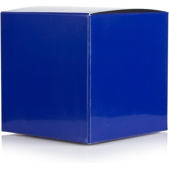 Small Square High Gloss Royal Blue Gift Boxes- 6 X 6 X 6 (25 Pack)