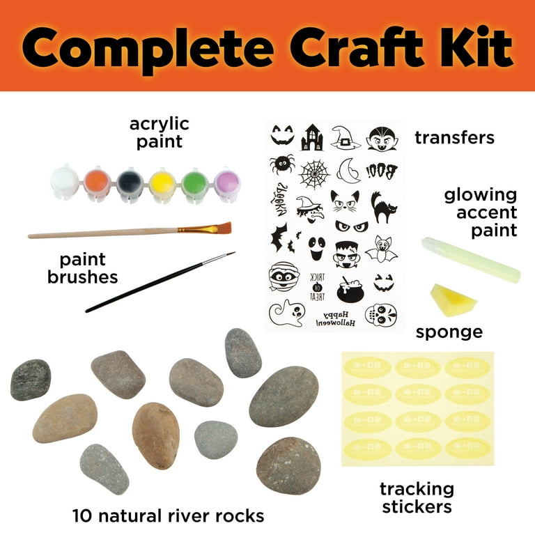 Rock Painting Kit for Children Age 3+ - Hide and Seek - Pet Rock