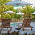 thumbnail image 6 of Costway 20'' Outdoor Patio Half Round Umbrella Base Stand Resin Deck Table Sun Shade, 6 of 12