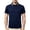 Navy, variant on Mens Polo Shirt Summer Fashion Printed Short Sleeve Collared Top