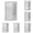 White 6PCS, variant on Blank Planning Checklist List To Do List Memo Board Detachable Message Board Plastic Checklist Reusable Chore List Slider Personal Calendar Planner