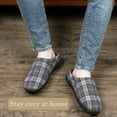 thumbnail image 3 of cosyone1997 Men's Memory Foam Slippers Indoor Outdoor Cozy Fleece Lined Non-slip House Shoes, 3 of 7