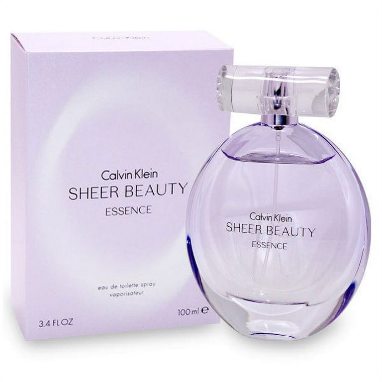 Calvin Klein Sheer Beauty Essence Eau de Toilette Spray Perfume For Women,  3.4 Oz