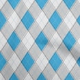 thumbnail image 1 of oneOone Velvet Dusty Gray Fabric Check Argyle Sewing Craft Projects Fabric Prints By Yard 58 Inch Wide, 1 of 4