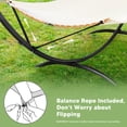 thumbnail image 3 of SUNCREAT Hammocks for Outside with Stand, Porch Hammock and Stand, 475 lbs Capacity, Patent Pending, Beige, 3 of 7