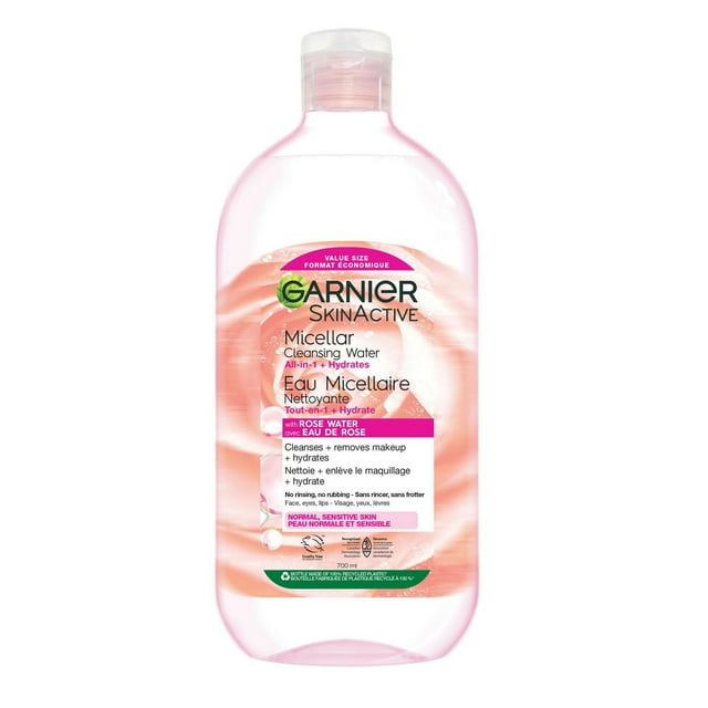 Garnier Micellar Water Makeup Remover All-In-One Cleanser With Rose Water