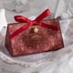 thumbnail image 4 of 1 caja de papel vacía con forma de triángulo y lazo para dulces de boda, caja de regalo portátil, exquisita caja de chocolate, postre, champán rojo y dorado, decoración para fiestas, 4 of 5