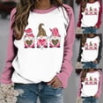 thumbnail image 4 of Plus Size Pullover Tops for Women Valentine's Day Funny Graphic Print Leopard Patchwork Long Sleeve Casual Sweatshirts (Black,3XL), 4 of 4