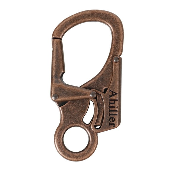 Ahiller Classic style keychain - double lock carabiner design, stainless steel, alloy products. Multi-function keychain