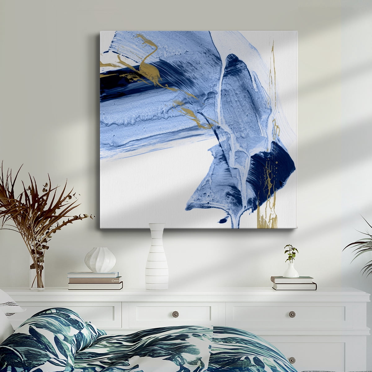 Wexford Home Golden Current I-Premium Gallery Wrapped Canvas, 40" x 40" - Ready to Hang