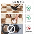 thumbnail image 3 of SARAG Rugs For Bedroom Living Room,5x7ft Off-White Camel Checkered Area Rug, Fluffy Soft Washable Carpet, Modern Non-Slip Shag Carpets For Boys Girls Nursery Home Aesthetic Decor, 3 of 8