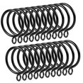 thumbnail image 1 of CRAFTHROU 24pcs Metal Curtain Hanging Clip Iron Circular Ring for Bathroom, 1 of 8