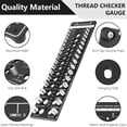 thumbnail image 3 of 34 hole screw measuring gauge hole screw nut and bolt thread checker 17 standard and 17 metric sizes and 20 drill gauge, bolt and nut identifier gauge for easy size verification, 3 of 5