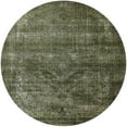 thumbnail image 1 of Ahgly Company Machine Washable Indoor Round Industrial Modern Khaki Green Area Rugs, 5' Round, 1 of 7