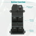 thumbnail image 4 of Left Driver Side Car Power Window Switch Fit for Honda City Fit 2009-2011 Black, 4 of 7