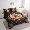 thumbnail image 3 of Manfei Texas Star 7-Piece Twin Bedding Sets,Leopard Print Bedding Comforter Set,Brown Beige Black Sheet Sets For Teens,Super Cozy Room Decor Reversible, 3 of 8