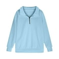 thumbnail image 4 of YanHoo Sweatshirts for Girls Half Zip Trendy Oversized Sweatshirts Tween Girls Fleece Long Sleeve Pullover Sweater Tops 5-14 Years Clearance Sweatshirts for Girls, 4 of 8