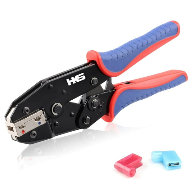Herramienta de crimpado HKS HKS-07FL para terminales de bandera aislados
