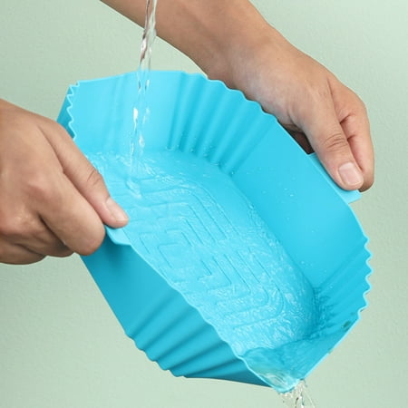 

TBOLINE New Silicone Air Fryers Tray Waterproof Oil Proof Airfryer Mat for Home Kitchen Tool(Blue)