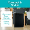 thumbnail image 2 of BLACK+DECKER BCRK32B Compact Refrigerator & Mini Fridge with Freezer, 3.2 cu. ft., Black, 2 of 7
