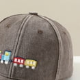 thumbnail image 7 of CAUYDY Kids Baseball Hat Miniature Train Themed Washed Baseball Cap Vintage Distressed Baseball Cap Cartoon Hat For 4T 5T 6T 7T 8T Boys (Sizes 3-8 Years,B1-Coffee), 7 of 7