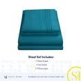 thumbnail image 4 of Sábanas Sweet Home Collection Supreme Queen, color verde azulado, 4 of 6
