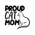 thumbnail image 4 of Proud Cat Mom, Short Sleeves, Graphic Tshirts. 100% Cotton Tees, The Everyday Wear For Cat Lovers., 4 of 4