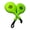 Fluorescent green_two, variant on Taekwondo Kick Pad Single Strikes Karate Kicking Targets Martial Art Training Equipment Thickened Kick Foot Pad