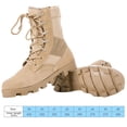 thumbnail image 2 of Botas de motocicleta para hombre Botas tácticas antideslizantes Botas militares para senderismo caza, 2 of 9
