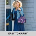 thumbnail image 6 of Pioneer Flower Drawstring Lunch Bag Women - Drawstring Lunch Bag Insulated for Work Office - Stain-Resistant Large Lunchbags for Women with Multi-Pockets, 6 of 6