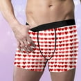 thumbnail image 4 of Fewfanhot Men's Fashion Printed Fitted Boxer Briefs Elastic Waist Moisture-Wicking Underpants Soft Breathable Underwear, 4 of 7